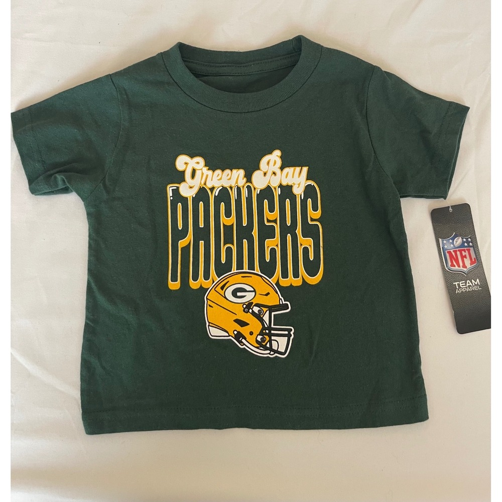 NFL Green Bay Packers Toddler Boys T-Shirt Green Graphic Tee 2T 9K1T1FHJEF01-PCK
